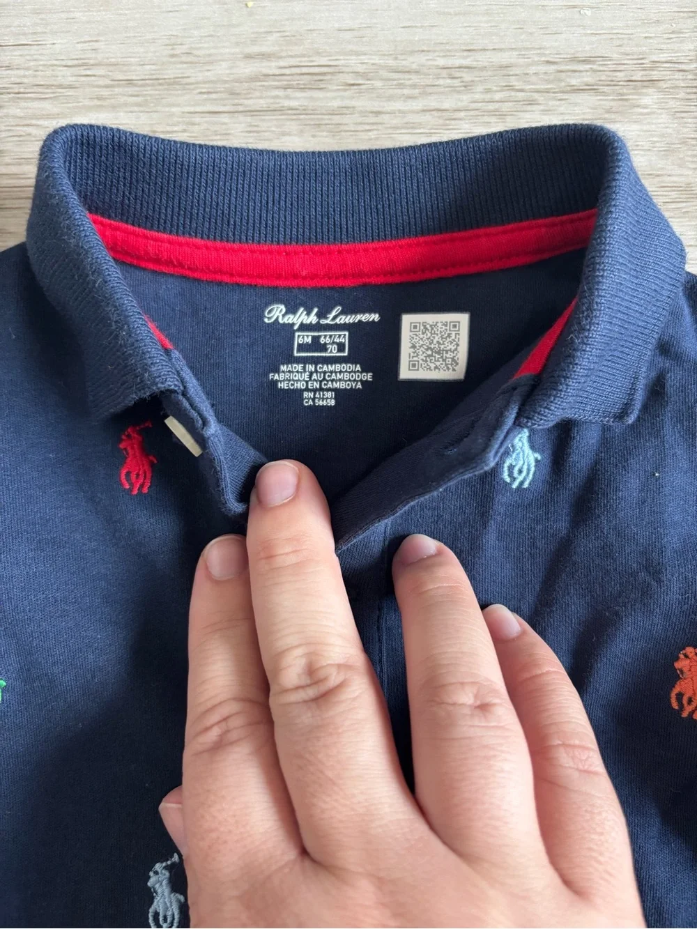 Ralph Lauren Polo Pony Soft Cotton Polo Coverall Size 6 months